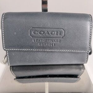 Coach Vintage Small Keychain Wallet in Black